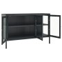 Anthracite gray steel and glass sideboard 105x35x70 cm by vidaXL, Sideboards - Ref: Foro24-336069, Price: 225,80 €, Discount: %