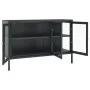 Anthracite gray steel and glass sideboard 105x35x70 cm by vidaXL, Sideboards - Ref: Foro24-336069, Price: 221,51 €, Discount: %