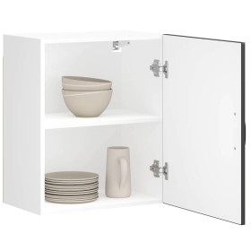 Armario de pared de cocina Lucca madera ingeniería negra