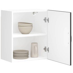 Armario de pared de cocina Lucca madera ingeniería negra