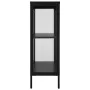 Black steel and glass sideboard 75x35x105 cm by vidaXL, Sideboards - Ref: Foro24-336070, Price: 179,62 €, Discount: %