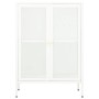 Sideboard aus Stahl und weißem Glas 75x35x105 cm von vidaXL, Sideboards - Ref: Foro24-336071, Preis: 181,20 €, Rabatt: %