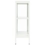 Aparador de acero y vidrio blanco 75x35x105 cm de vidaXL, Aparadores - Ref: Foro24-336071, Precio: 181,89 €, Descuento: %