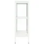 Steel and white glass sideboard 75x35x105 cm by vidaXL, Sideboards - Ref: Foro24-336071, Price: 178,08 €, Discount: %
