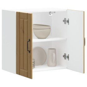 Armario de pared de cocina Lucca roble artesanal