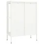 Sideboard aus Stahl und weißem Glas 75x35x105 cm von vidaXL, Sideboards - Ref: Foro24-336071, Preis: 178,08 €, Rabatt: %