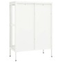 Sideboard aus Stahl und weißem Glas 75x35x105 cm von vidaXL, Sideboards - Ref: Foro24-336071, Preis: 181,20 €, Rabatt: %