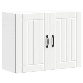 Armario de pared de cocina Lucca madera ingeniería blanca