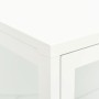 Sideboard aus Stahl und weißem Glas 75x35x105 cm von vidaXL, Sideboards - Ref: Foro24-336071, Preis: 181,20 €, Rabatt: %