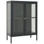 Anthracite gray steel and glass sideboard 75x35x105 cm by vidaXL, Sideboards - Ref: Foro24-336072, Price: 179,14 €, Discount: %