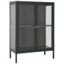 Aparador de acero y vidrio gris antracita 75x35x105 cm de vidaXL, Aparadores - Ref: Foro24-336072, Precio: 181,81 €, Descuent...