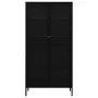 Steel and black tempered glass display case 90x40x180 cm by vidaXL, Lockers and storage cabinets - Ref: Foro24-336079, Price:...