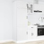 Mueble de cocina Lucca de madera contrachapada blanca