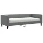 Sofa bed with dark gray fabric mattress 90x190 cm by vidaXL, Beds and slatted bases - Ref: Foro24-3196571, Price: 330,49 €, D...