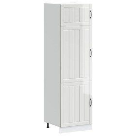 Mueble de cocina Lucca madera contrachapada blanco brillante