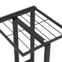 Blumenständer aus schwarzem Metall mit 4 Regalen 43x22x76 cm von vidaXL, Topfständer - Ref: Foro24-336108, Preis: 35,49 €, Ra...