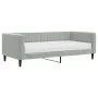 Sofa bed with light gray velvet mattress 90x190 cm by vidaXL, Beds and slatted bases - Ref: Foro24-3196680, Price: 305,44 €, ...