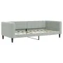 Sofa bed with light gray velvet mattress 90x190 cm by vidaXL, Beds and slatted bases - Ref: Foro24-3196680, Price: 305,44 €, ...