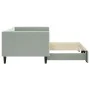Sofá cama nido terciopelo gris claro 90x190 cm de vidaXL, Camas y somieres - Ref: Foro24-3196704, Precio: 246,31 €, Descuento: %