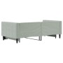 Ausziehbares Schlafsofa aus hellgrauem Samt, 90 x 190 cm von vidaXL, Betten und Lattenroste - Ref: Foro24-3196704, Preis: 249...
