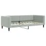 Ausziehbares Schlafsofa aus hellgrauem Samt, 90 x 190 cm von vidaXL, Betten und Lattenroste - Ref: Foro24-3196704, Preis: 246...