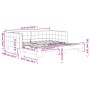 Sofá cama nido terciopelo gris claro 90x190 cm de vidaXL, Camas y somieres - Ref: Foro24-3196704, Precio: 252,67 €
