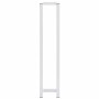 White steel towel rack 12.5x12.5x60 cm by vidaXL, Towel racks - Ref: Foro24-336116, Price: 21,86 €, Discount: %