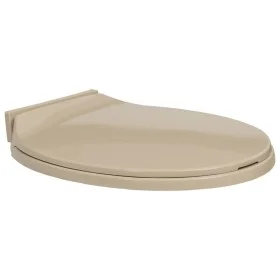 Beige oval soft close toilet seat and lid by vidaXL, Toilet and bidet seats - Ref: Foro24-145820, Price: 44,62 €, Discount: %