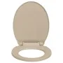 Beige oval soft close toilet seat and lid by vidaXL, Toilet and bidet seats - Ref: Foro24-145820, Price: 44,62 €, Discount: %