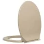 Beige oval soft close toilet seat and lid by vidaXL, Toilet and bidet seats - Ref: Foro24-145820, Price: 44,62 €, Discount: %