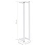 White steel towel rack 12.5x12.5x60 cm by vidaXL, Towel racks - Ref: Foro24-336116, Price: 21,86 €, Discount: %