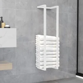 Toallero de acero blanco 25x20x95 cm de vidaXL, Toalleros - Ref: Foro24-336117, Precio: 36,08 €, Descuento: %