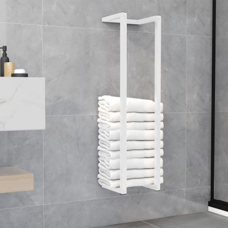 Toallero de acero blanco 25x20x95 cm de vidaXL, Toalleros - Ref: Foro24-336117, Precio: 36,71 €, Descuento: %