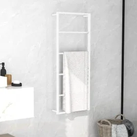 White steel towel rack 45x10x115 cm by vidaXL, Towel racks - Ref: Foro24-336119, Price: 47,66 €, Discount: %