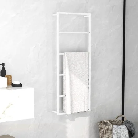 Toallero de acero blanco 45x10x115 cm de vidaXL, Toalleros - Ref: Foro24-336119, Precio: 47,66 €, Descuento: %