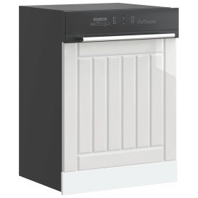 Panel lavavajillas Lucca madera contrachapada blanco brillante