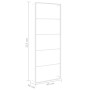 White steel towel rack 45x10x115 cm by vidaXL, Towel racks - Ref: Foro24-336119, Price: 47,99 €, Discount: %