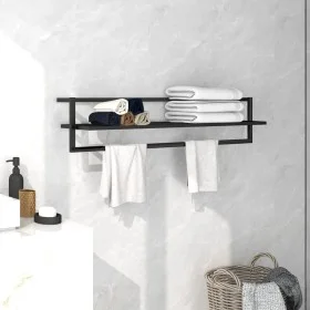 Toallero de hierro negro 95x25x22 cm de vidaXL, Toalleros - Ref: Foro24-336122, Precio: 38,47 €, Descuento: %