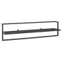 Black iron towel rack 95x25x22 cm by vidaXL, Towel racks - Ref: Foro24-336122, Price: 38,47 €, Discount: %