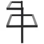 Black iron towel rack 95x25x22 cm by vidaXL, Towel racks - Ref: Foro24-336122, Price: 38,47 €, Discount: %