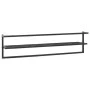 Black iron towel rack 95x25x22 cm by vidaXL, Towel racks - Ref: Foro24-336122, Price: 38,47 €, Discount: %