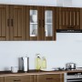 Armario pared cocina puerta de cristal Lucca roble marrón en Armarios de cocina | Comprar online en Foro24