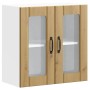 Armario de cocina de pared con puerta de cristal "Lucca" de