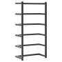 Black steel towel rack 24x12x48 cm by vidaXL, Towel racks - Ref: Foro24-336123, Price: 28,92 €, Discount: %