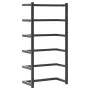 Black steel towel rack 24x12x48 cm by vidaXL, Towel racks - Ref: Foro24-336123, Price: 29,87 €, Discount: %