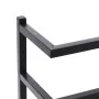 Black steel towel rack 24x12x48 cm by vidaXL, Towel racks - Ref: Foro24-336123, Price: 29,87 €, Discount: %