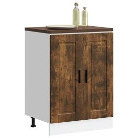 Mueble bajo de cocina porto roble ahumado madera reconstituida