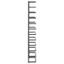 Black steel towel rack 24x12x96 cm by vidaXL, Towel racks - Ref: Foro24-336125, Price: 31,62 €, Discount: %