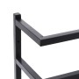 Black steel towel rack 24x12x96 cm by vidaXL, Towel racks - Ref: Foro24-336125, Price: 31,62 €, Discount: %