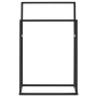 Black iron standing towel rack 48x24x78.5 cm by vidaXL, Towel racks - Ref: Foro24-336127, Price: 46,83 €, Discount: %